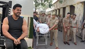 Jeetu Saini Encounter Bulandshahr thumbnail showing police encounter scene, triple murder accused killed and injured policemen
