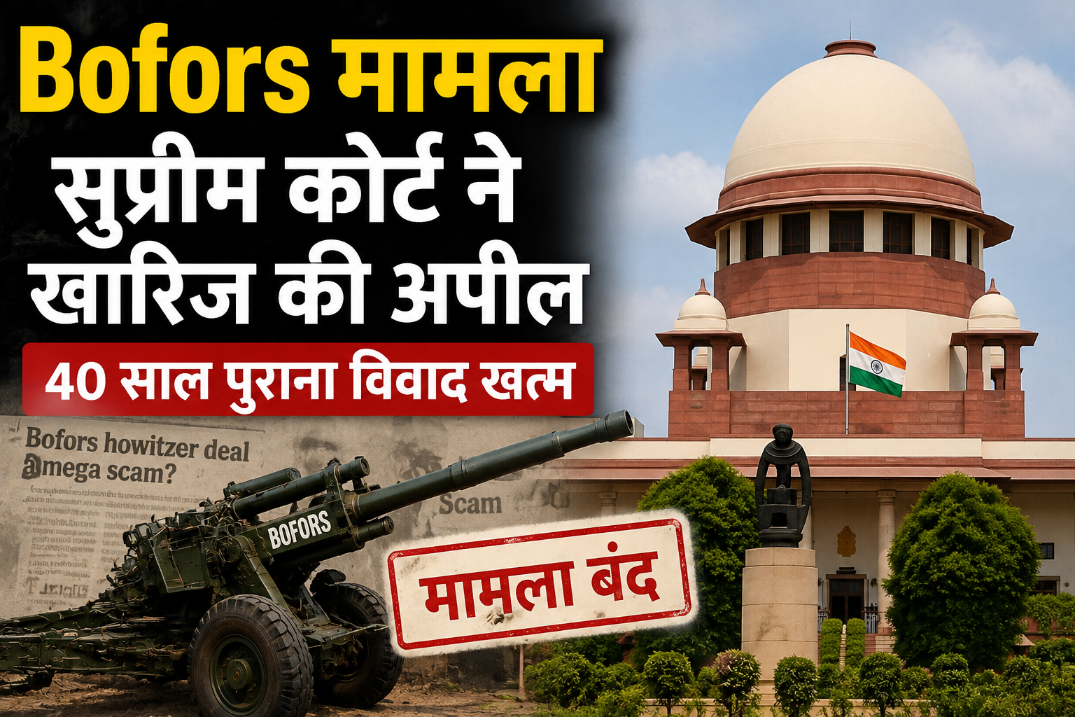 Bofors मामला: सुप्रीम कोर्ट का बड़ा फैसला